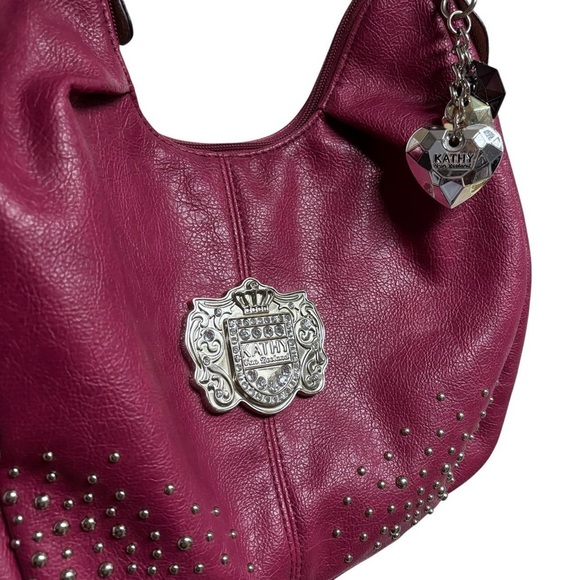 Kathy Van Zeeland Pink Charm Hobo Bag - Picture 2 of 8